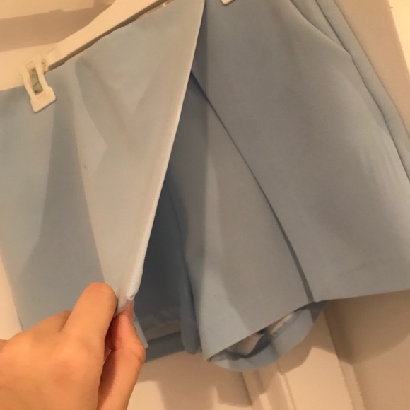Light blue ZARA envelope skort - Picture 4 of 5